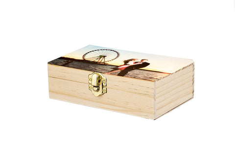 Gift Wood Box  6 x 4 x 2